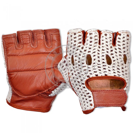 Real Leather Cycle Gloves